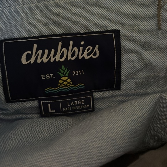 Chubbies The Silver Linings Originals Stretch 7”Short Gray Sz L Elastic Waist - Picture 7 of 8